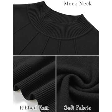 MIROL Women's Mock Neck Maxi Dress for Fall 2024