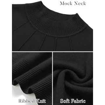 MIROL Women's Mock Neck Maxi Dress for Fall 2024