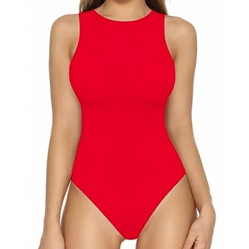 Explore MANGOPOP Sleeveless Bodysuit for Women