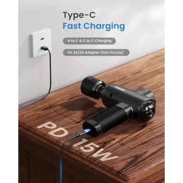 RENPHO Thermacool Massage Gun Deep Tissue with Heat and Cold Head, Valentine Gifts for Him Her, Handheld Muscle Massager with Carry Case, Body Masajeador for Men Women Athletes, Active