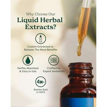 Herb Pharm Certified Organic Lemon Balm Liquid Extract for Calming Nervous System Support, Alcohol-Free Glycerite, 4 Ounce