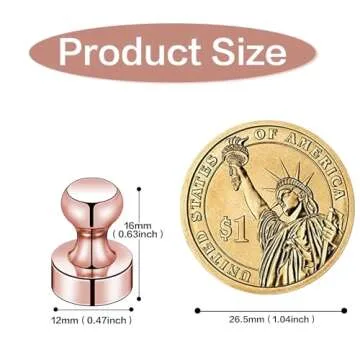 LOVIMAG 20 PCS Refrigerator Magnets, Rose Gold Fridge Magnets Strong Magnets for Whiteboard, Small Neodymium Magnets Ideal for Push Pin Magnets, Office Magnets, Classroom Magnets, Map Magnets
