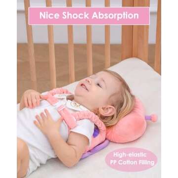 JunNeng Baby Walker 3-Sided Head Protector Backpack Wear, Toddler Head Protection Safety Pad, Brown Tiger