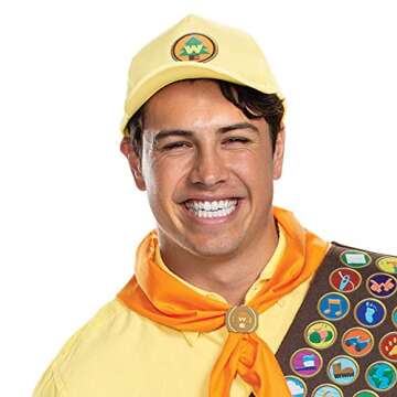 Disguise Men's Disney Pixar Up Russell Costume Accessory Kit, Adult Size