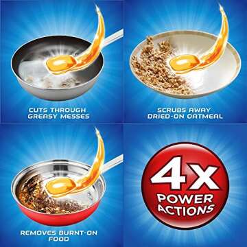 Finish Dishwasher Detergent Soap, All In 1 Gel Pacs, Orange Blossom, 84 Tablets