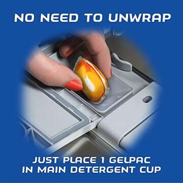 Finish Dishwasher Detergent Soap, All In 1 Gel Pacs, Orange Blossom, 84 Tablets