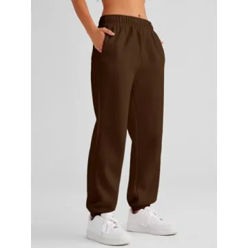 AUTOMET Women's Stylish Fleece Lined Baggy Sweatpants
