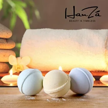 HanZá 8 bath bombs gift set ideas - Vegan gifts for women, moms, girls, teens - Gift Ideas - Add to bath bubbles, bath beads, bath pearls & flakes