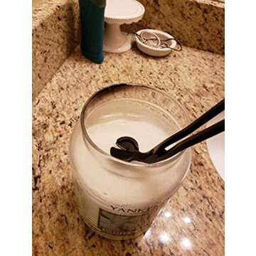 Aoshang Candle Wick Trimmer,Stainless Steel Wick Clipper Cutter, Scissors, Candle Tool, Help You to Safely Remove, Controllable The Flame and Cleaner Burn