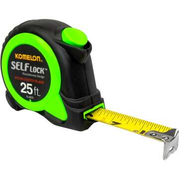 Durable 25-Foot Self Lock Power Tape by Komelon