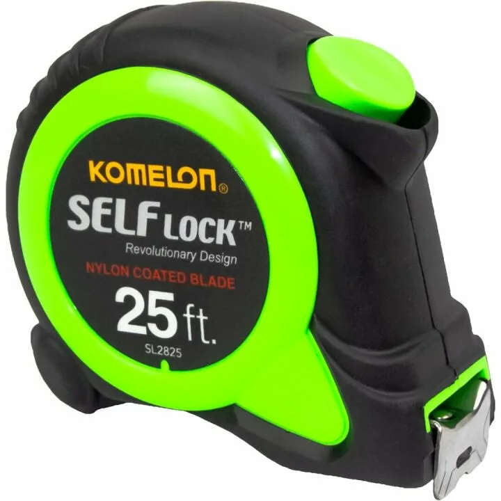 Durable 25-Foot Self Lock Power Tape by Komelon