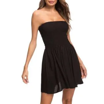 Timathous Beach Mini Dress Comfortable Stylish Women's Wear