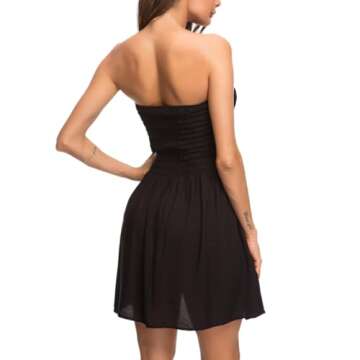 Timathous Beach Mini Dress Comfortable Stylish Women's Wear