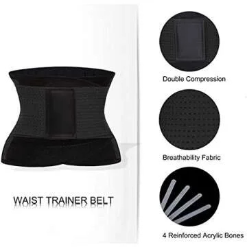 QEESMEI Waist Trainer Belt - Ultimate Slimming Support