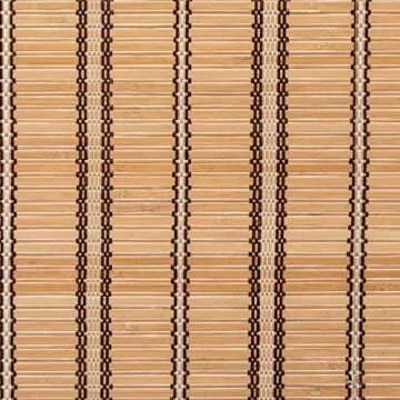 TJ Global Cordless Flatstick Bamboo Roman Window Blind Sun Shade, Light Filtering Shades with 7-Inch Valance - Natural Bamboo (44" x 64")