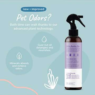 kin+kind Dog Deodorizing Spray - Safe, Natural, & Easy to Use Pet Odor Eliminator, Premium Cat/Dog D...