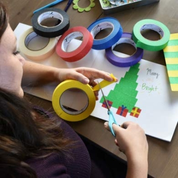 Supla Colored Masking Tapes for Kids Crafting and Organizing