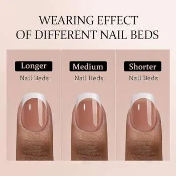 btartboxnails XCOATTIPS French Tip Nails, 300pcs Brown XS Short Square French Tip Gel Nails, French Tip Press on Nails for DIY Nail Art