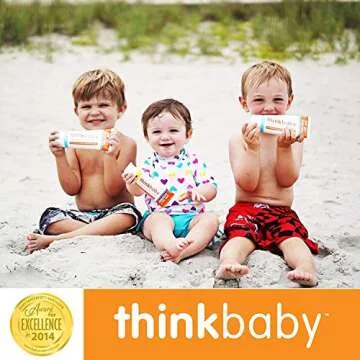 Thinkbaby - SPF 50+ Braod Spectrum Organic Sunscreen - 3 oz - 2 pack