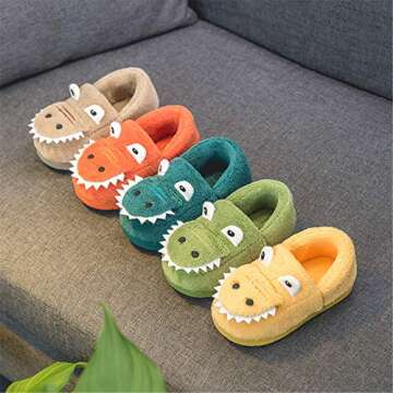 Comfortable & Cute Dinosaur Slippers for Toddlers