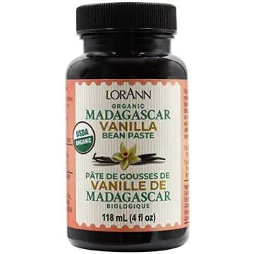 LorAnn Organic Madagascar Vanilla Bean Paste for Baking Deluxe