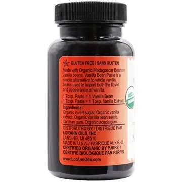 LorAnn Organic Madagascar Vanilla Bean Paste for Baking Deluxe