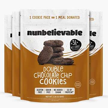 Nunbelievable Double Chocolate + Pecan Sandy Low Carb Keto
