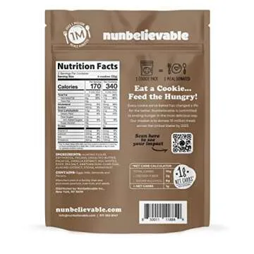 Nunbelievable Double Chocolate + Pecan Sandy Low Carb Keto