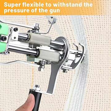 79" × 59" Large Overlocking Tufting Cloth with Marked Lines- Primary Monk's Cloth Punch Needle Fabr...