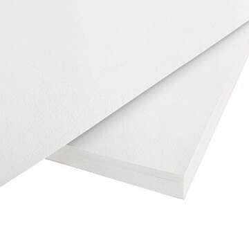 100 Sheets of Practice Watercolor Paper (9" x 12") - 190 GSM, Acid-Free and Cold Pressed.. Perfect for Painting, Sketching or Drawing. Wet, Dry and Mixed Media. Bulk Pack