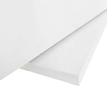 100 Sheets of Practice Watercolor Paper (9" x 12") - 190 GSM, Acid-Free and Cold Pressed.. Perfect for Painting, Sketching or Drawing. Wet, Dry and Mixed Media. Bulk Pack