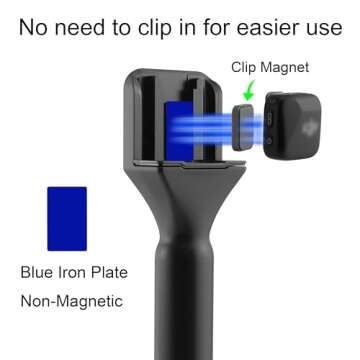 JCMOYUTY Stand for Magnetic Mic Holder for DJI Mic Mini & Rode Wireless