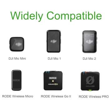 JCMOYUTY Magnetic Mic Holder for DJI Mic & Rode Wireless