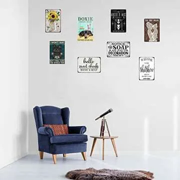 Dachshund Dog Doxie Cuddling Service Happiness Begins Here Metal Signs Funny Metal Tin Sign Vintage Retro Sign For Home Coffee Wall Decor 8x12 Inch