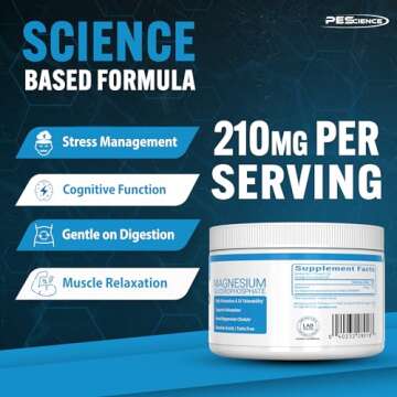 PEScience Mag-GP, Magnesium Glycerophosphate Chelate, 60 Servings, High Absorption, Improved Sleep, Stress Relief & Cramp Support