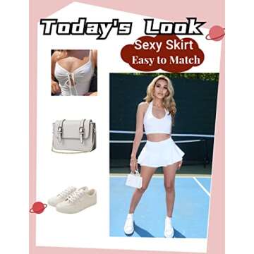 Avidlove Mini Skirt for Women Sexy Solid Ruffle Trim Lingerie Skirt Short High Waist Two Layer Hem Skirt