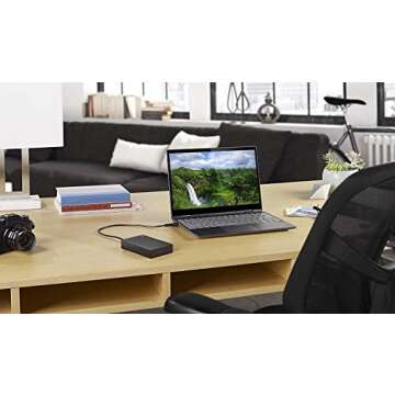 Seagate STHP5000400 Backup Plus 5TB External Hard Drive Portable HDD - Black USB 3.0 for PC Laptop and Mac, 1 Year MylioCreate, 2 Months Adobe CC Photography, 2-Year Rescue Service