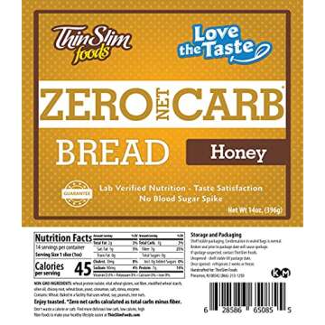 ThinSlim Foods Keto Bread | Zero Net Carbs & Delicious Taste