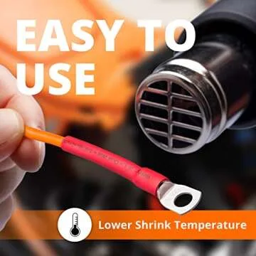 Wirefy Heat Shrink Tubing Kit - 3:1 Ratio Adhesive Lined, a resistant Shrink Wrap - Automotive Industrial Heat-Shrink Tubing - Black, Red - 200 PCS