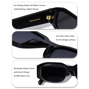 Roneyee Trendy Sunglasses with UV Protection for All