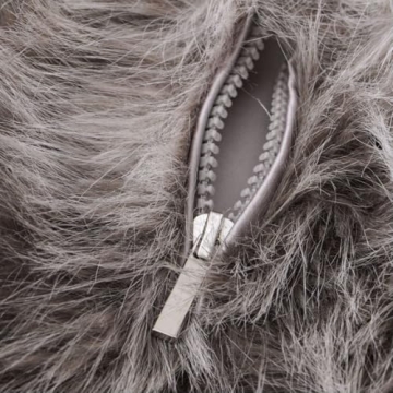 Amazhiyu Faux Fur Cropped Winter Jacket - Stylish & Warm