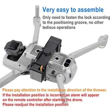 Hanatora Payload Airdrop Release Drop Device for DJI Air 2S,Mavic Air 2 Drone,Clip Delivery Transport Dropper,Wedding Fishing Bait Search & Rescue Kit Accessories