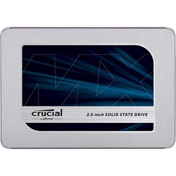 Crucial MX500 500GB 3D NAND SATA 2.5 Inch Internal SSD for Fast Data Processing