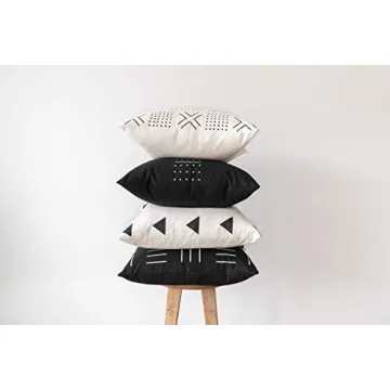 Stylish 18x18 Decorative Pillow Covers Set - Woven Nook