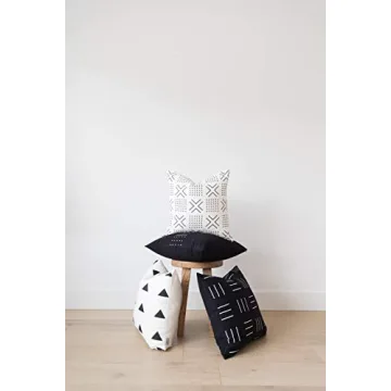 Stylish 18x18 Decorative Pillow Covers Set - Woven Nook