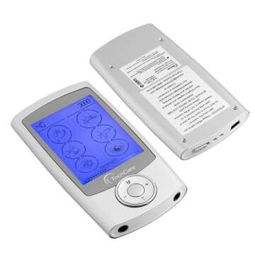 Tens Unit Muscle Stimulator 24 Modes EMS Pulse Massager Machine Device Neck Back Leg Shoulder Pain Relief with Lower Back Massager Belt