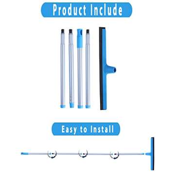 ANLIZY Adjustable Floor Squeegee - Effortless Cleaning Tool