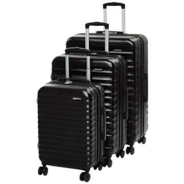 Amazon Basics 3-Piece Luggage Set (21", 26", 30"), Hardshell Suitcases With Wheels, Expandable For U...