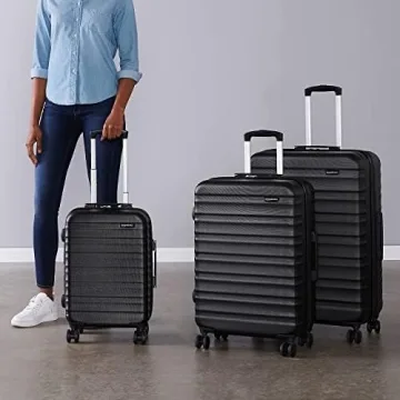 Amazon Basics Stylish 3-Piece Luggage Set with Wheels