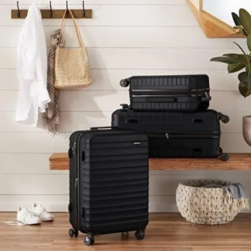 Amazon Basics Stylish 3-Piece Luggage Set with Wheels